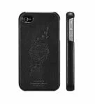 Чехол SGP Leather Case Genuine Leather Grip Series infinity Black for iPhone 4/4S