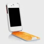 Чехол SGP Leather Case Argos Series White for iPhone 4/4S